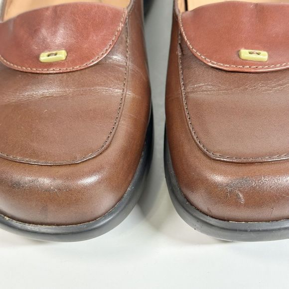 DANSKO Desiree Brown Leather Loafers Womens US Size 6.5-7 EU 37 Made In Brazil - Picture 16 of 16